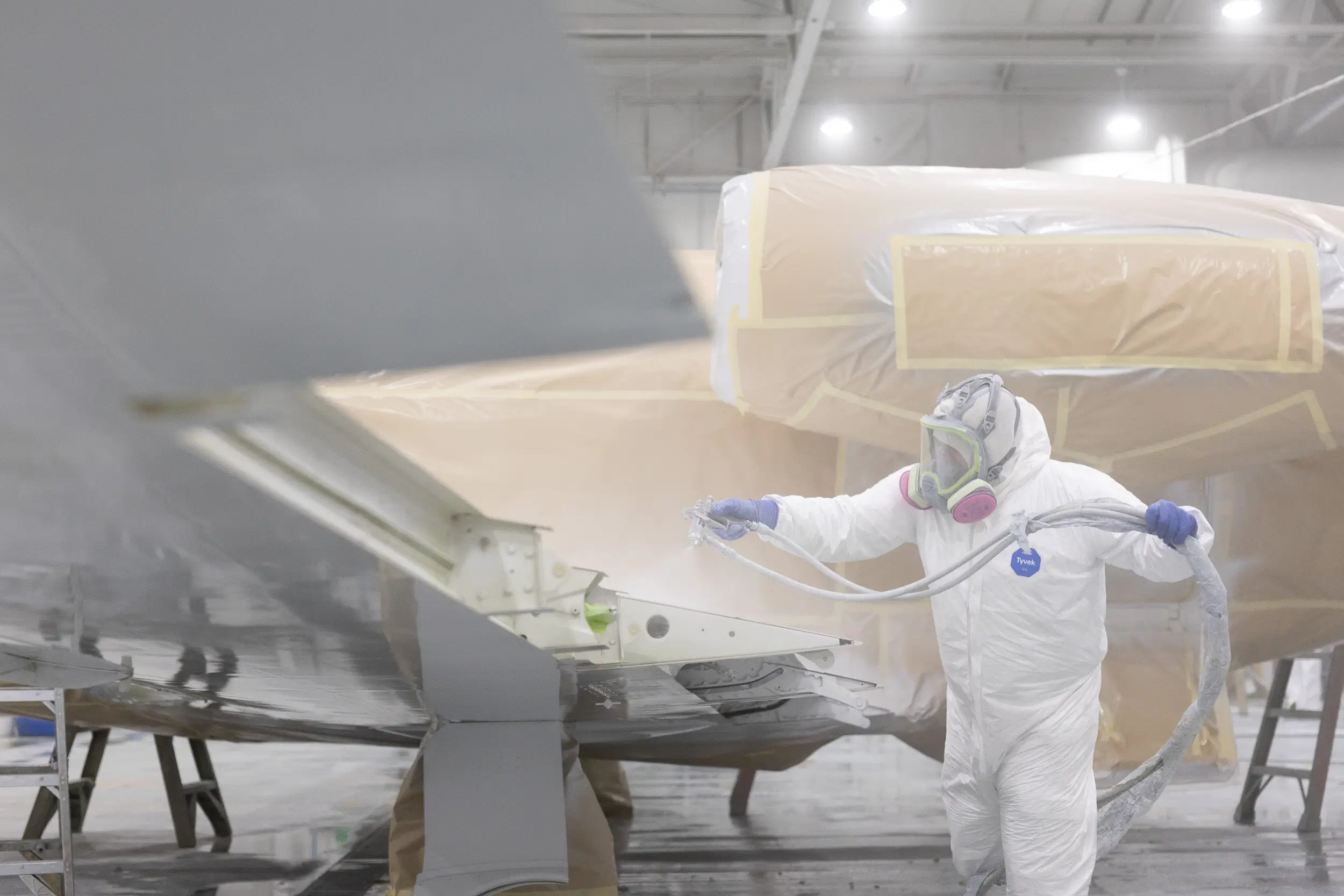 PremierMRO aircraft paint application